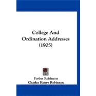 College and Ordination Addresses
