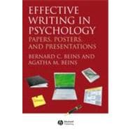 Effective Writing in Psychology : Papers, Posters, and Presentations