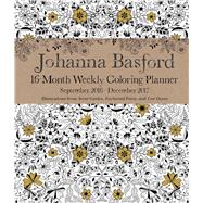 Johanna Basford 2016-2017 16-Month Coloring Weekly Planner Calendar