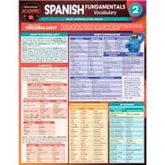 QuickStudy | Spanish Fundamentals 2 - Vocabulary Laminated Study Guide,9781423248804
