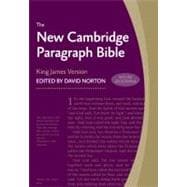 New Cambridge Paragraph Bible with Apocrypha KJ595:TA Black Calfskin: Personal size