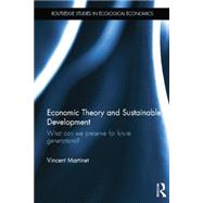 Economic Theory and Sustainable Development: What Can We Preserve for Future Generations?