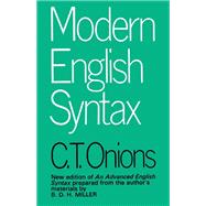 Modern English Syntax