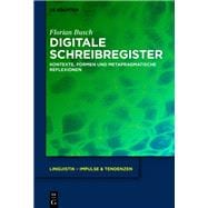 Digitale Schreibregister,9783110728835
