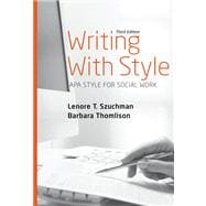 Writing with Style APA Style for Social Work,9780495098836