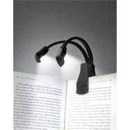 Twinlight 2-Headed Book Light-Black/Silver