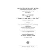 III. Konferenz über nichtlineare Schwingungen, Berlin vom 25. bis 30. Mai 1964