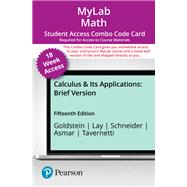 MyLab Math with Pearson eText -- 18-Week Combo Access Card -- for Brief Calculus & Its Applications