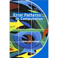 Error Patterns in Computation: Using Error Patterns to Improve Instruction