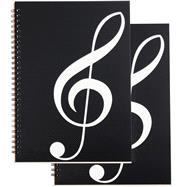Blank Sheet Music Notebook, 160 Pages Composition Staff Paper Notebook 2 Pack, Manuscript Paper Notebook, 10 Staves (Music clef notebook) (B0DFLPV2TH)