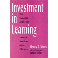 Investment in Learning,9781560008880
