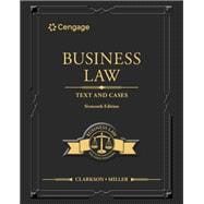 MindTap for Clarkson/Miller's Business Law: Text & Cases, 1 term Instant Access