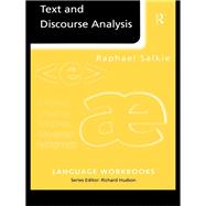 Text and Discourse Analysis
