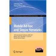 Mobile Ad-hoc and Sensor Networks