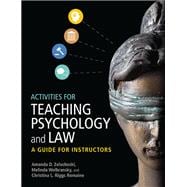 Activities for Teaching Psychology and Law A Guide for Instructors
