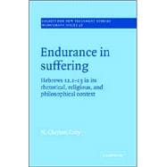 Endurance in Suffering: Hebrews 12:1-13 in its Rhetorical, Religious, and Philosophical Context
