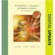 Probability & Statistics for Engineers & Scientists, MyLab Statistics Update with MyLab Statistics plus Pearson eText -- Access Card Package