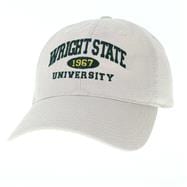 Wright State Legacy EZA Relaxed Twill Cap Natural Logo