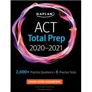 ACT Total Prep 2020-2021 6 Practice Tests + Proven Strategies + Online + Video book cover, ISBN 9781506258935
