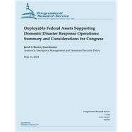 Deployable Federal Assets Supporting Domestic Disaster Response Operations