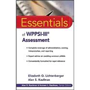 Essentials of WPPSI-III Assessment