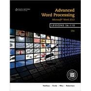 Advanced Word Processing, Lessons 56-110: Microsoft® Word