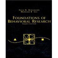 Foundations of Behavioral Research