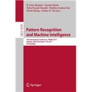 Pattern Recognition and Machine Intelligence