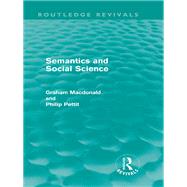 Semantics and Social Science (Routledge Revivals)
