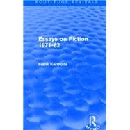 Essays on Fiction 1971-82 (Routledge Revivals)