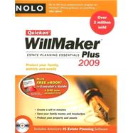 Quicken Willmaker Plus 2009 : Estate Planning Essentials,9781413309027
