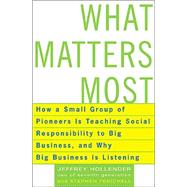 What Matters Most : How a Small Group of Pioneers Is Teaching Social Responsibility to Big Business, and Why Big Business Is Listening