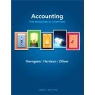 Accounting, Chapters 14-24 (Managerial chapters)