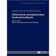 Historisch Syntaktisches Verbwoerterbuch