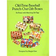 Old-Time Baseball Punch-Out Gift Boxes Six Boxes with Matching Gift Tags