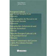 European Labour and Social Security Law, Glossary