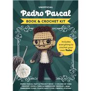 Unofficial Pedro Pascal Book and Crochet Kit Includes Everything to Crochet Your Own Pedro - Pedro Pascal Fact & Project Book, 5 Colors of Yarn, Crochet Hook, Yarn & Beading Needles, Wire, Embroidery Floss, Plastic Safety Eyes, Fiberfill Stuffing