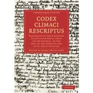 Codex Climaci Rescriptus,9781108019071