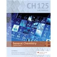 CH 125: General Chemistry Laboratory I Lab Manual - The University of Alabama, Huntsville