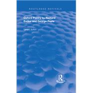 Oxford Poetry by Richard Eedes and George Peele