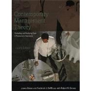 Contemporary Management Theory : Controlling and Analyzing Costs in Foodservice Operations