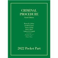 Criminal Procedure, 6th, Student Edition, 2022 Pocket Part (Hornbook Series)(Hornbooks)