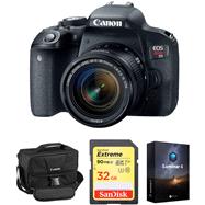 Canon EOS Rebel T7i DSLR Camera with 18-55mm Lens and Accessory Kit (CAEDRT7I185A)