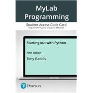 MyLab Programming with Pearson eText -- Access Card -- for Starting out with Python