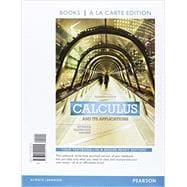 Calculus And Its Applications, Books a la Carte Edition