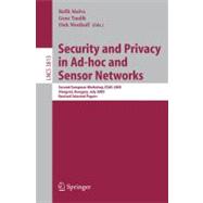 Security And Privacy in Ad-hoc And Sensor Networks