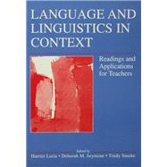 Language and Linguistics in Context