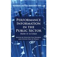 Performance Information in the Public Sector How it is Used