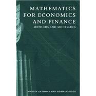 Mathematics for Economics and Finance: Methods and Modelling