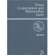 Texas Corporation and Partnership Laws 2020